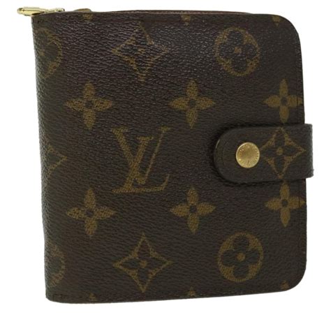 lv m61667|LOUIS VUITTON Monogram Compact Zip Wallet M61667 LV .